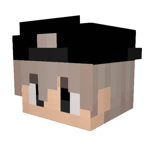 YerQ Minecraft avatar head, 3D render