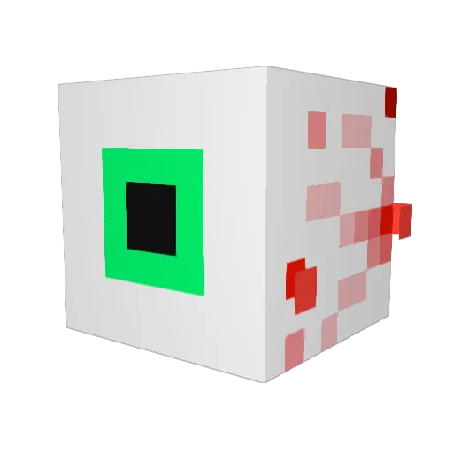 Yerell Minecraft avatar head, 3D render