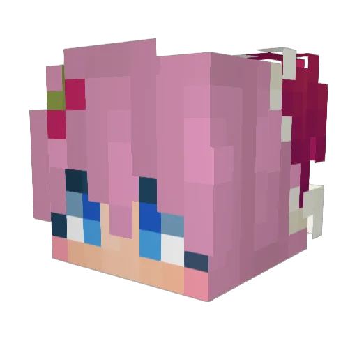 Yerimix Minecraft avatar head, 3D render
