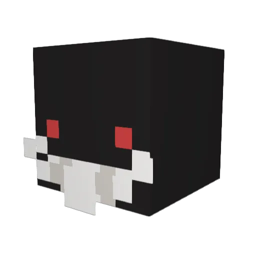 Yerkie Minecraft avatar head, 3D render