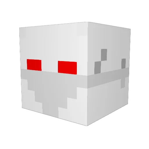 Yerkies Minecraft avatar head, 3D render