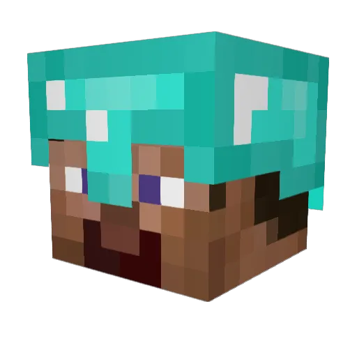 Yes1938 Minecraft avatar head, 3D render