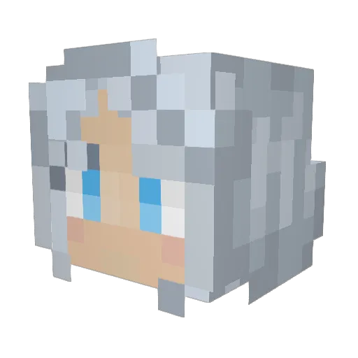 YesForScotland Minecraft avatar head, 3D render