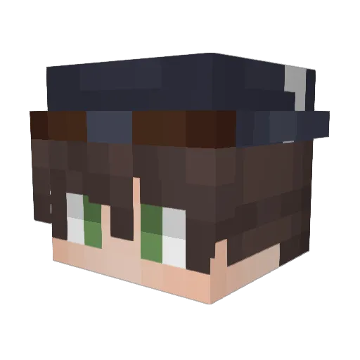 YesILikePizza Minecraft avatar head, 3D render