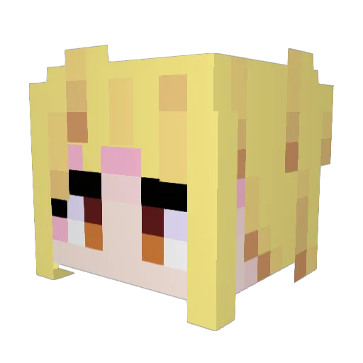 YesIamYosang Minecraft avatar head, 3D render