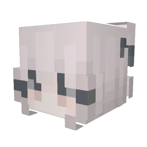 YesImFunnyTf Minecraft avatar head, 3D render