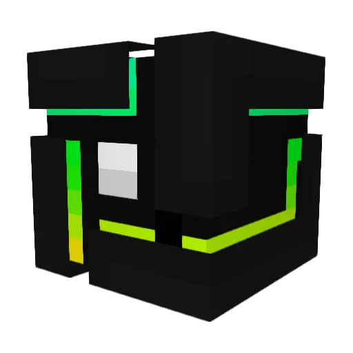 YesNet Minecraft avatar head, 3D render