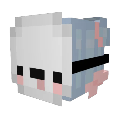 YesOhYes Minecraft avatar head, 3D render