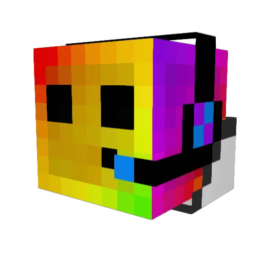 YesOk Minecraft avatar head, 3D render