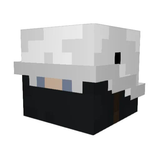 YesOverThere Minecraft avatar head, 3D render