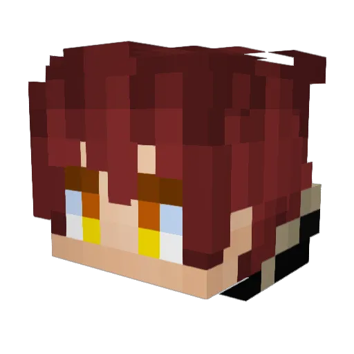 YesRise Minecraft avatar head, 3D render
