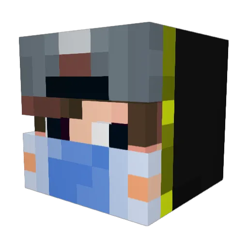 YesSmartyPie1 Minecraft avatar head, 3D render