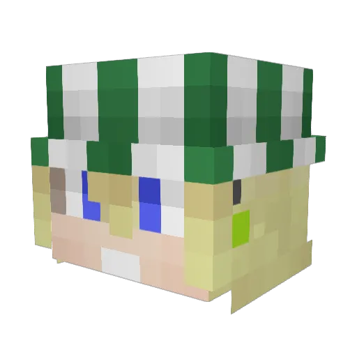 Yes_Apple22 Minecraft avatar head, 3D render