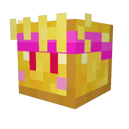 Yes_TO Minecraft avatar head, 3D render