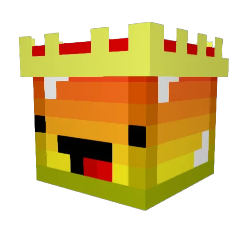 Yesada Minecraft avatar head, 3D render