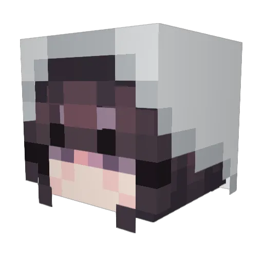 YeseniaMC Minecraft avatar head, 3D render