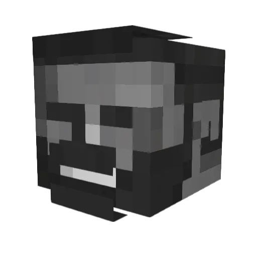 Yesenter Minecraft avatar head, 3D render