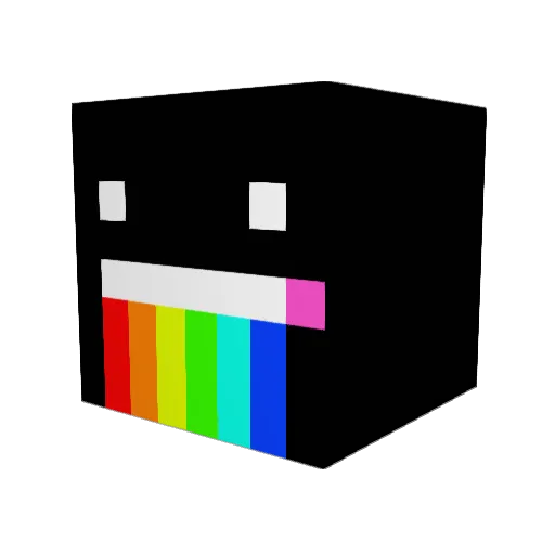 Yesevil1 Minecraft avatar head, 3D render