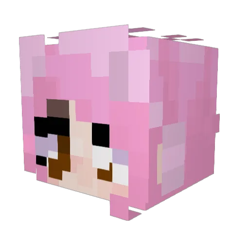 Yesirxx Minecraft avatar head, 3D render