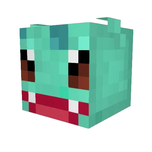 YessSure Minecraft avatar head, 3D render