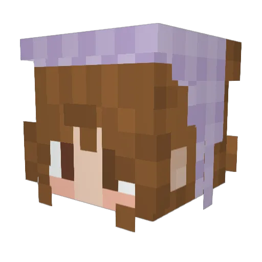 Yessa678 Minecraft avatar head, 3D render