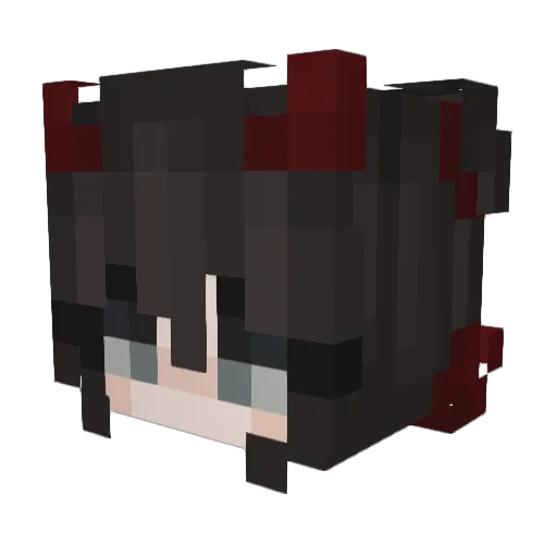 Yessi_Gamer Minecraft avatar head, 3D render