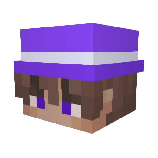 Yesterrend Minecraft avatar head, 3D render
