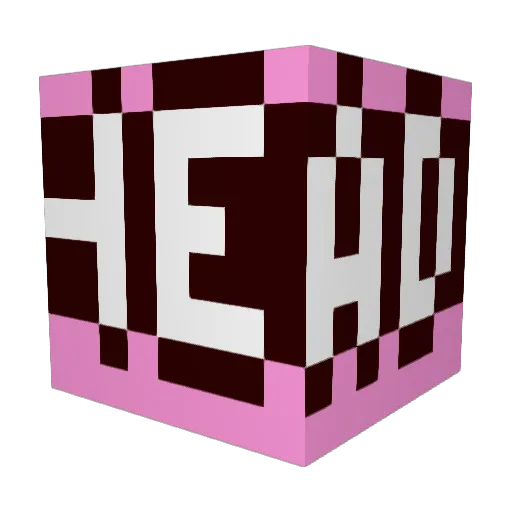 Yesthisisreal Minecraft avatar head, 3D render