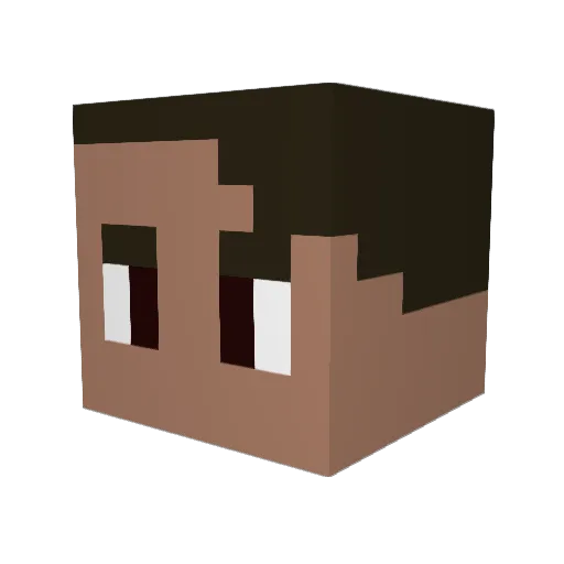 Yetep_ Minecraft avatar head, 3D render