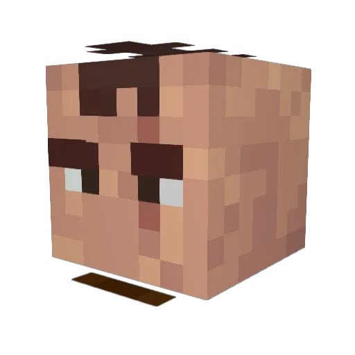 Yeti231 Minecraft avatar head, 3D render