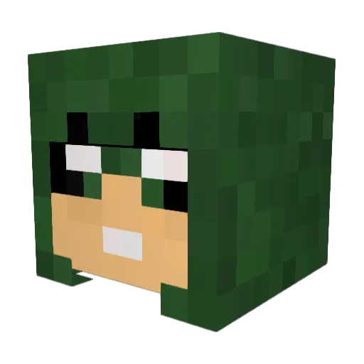 YetiGaming Minecraft avatar head, 3D render