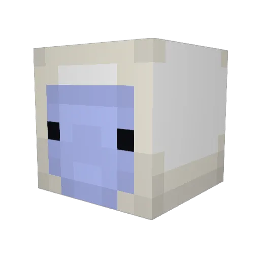 YetiYetiYeti Minecraft avatar head, 3D render