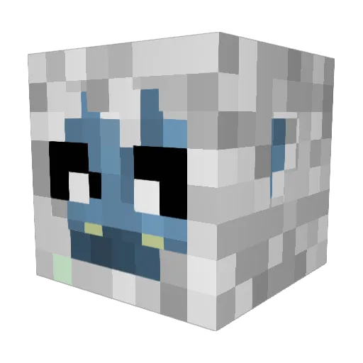 Yeti_Mine Minecraft avatar head, 3D render