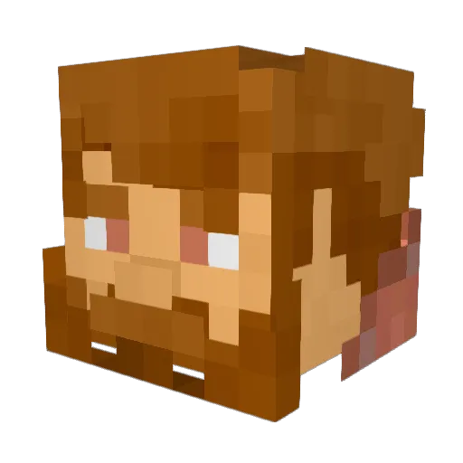 Yeti_Tundra Minecraft avatar head, 3D render