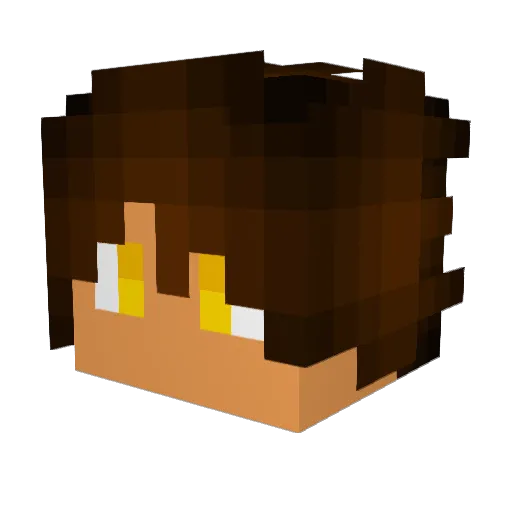 Yetiboop Minecraft avatar head, 3D render