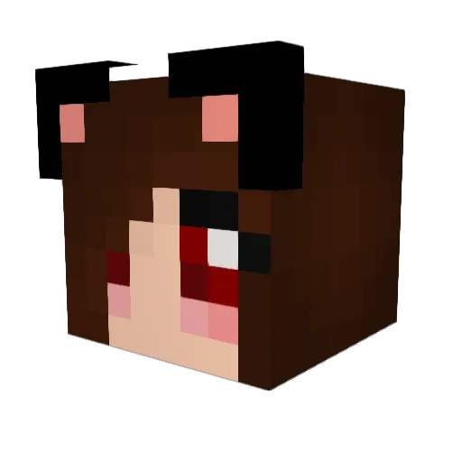 Yetii Minecraft avatar head, 3D render