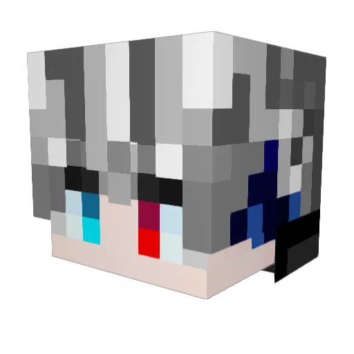 Yetped_l Minecraft avatar head, 3D render