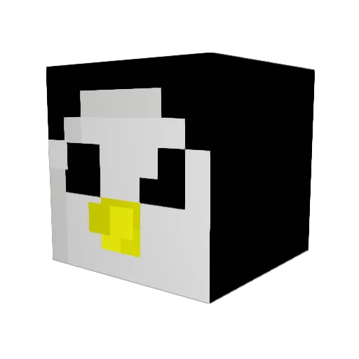 YettyB Minecraft avatar head, 3D render