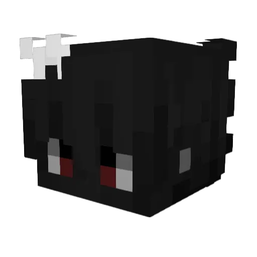Yeukoula Minecraft avatar head, 3D render