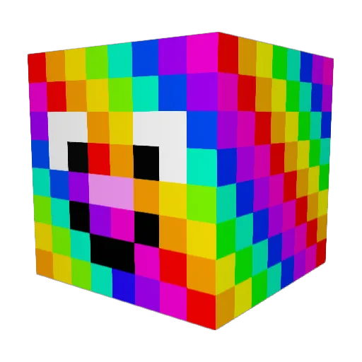 Yevieses Minecraft avatar head, 3D render