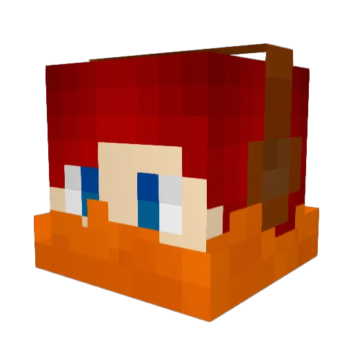 Yevrahsam Minecraft avatar head, 3D render