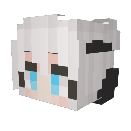 Yewoo_7416 Minecraft avatar head, 3D render