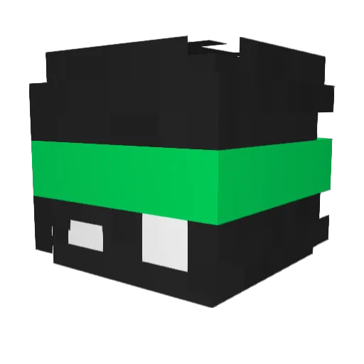 YewzzIsHere Minecraft avatar head, 3D render