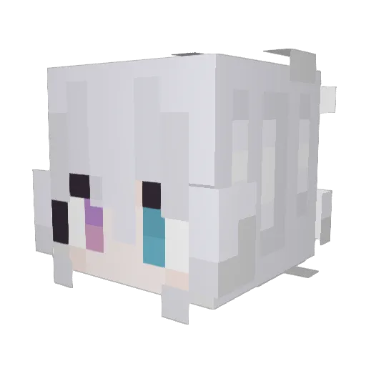 Yexiao111 Minecraft avatar head, 3D render