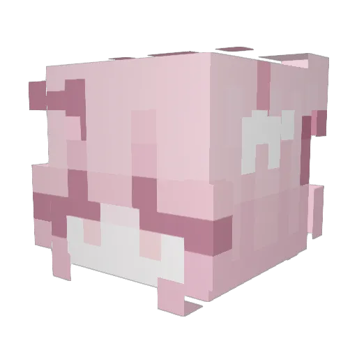YeyeRong Minecraft avatar head, 3D render