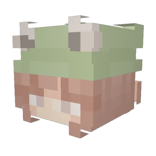 YeyeX1028 Minecraft avatar head, 3D render