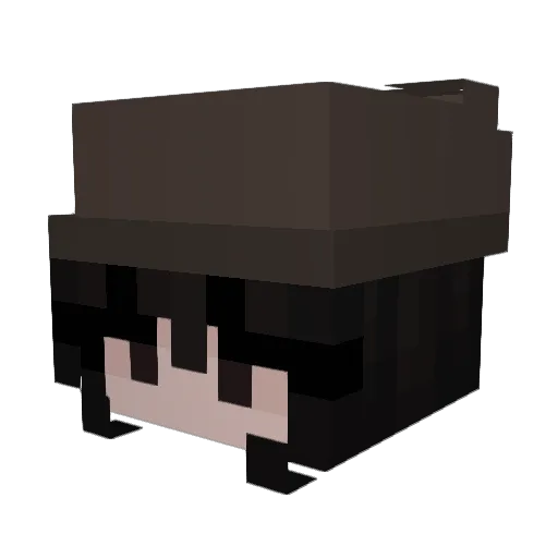 Yeyla Minecraft avatar head, 3D render