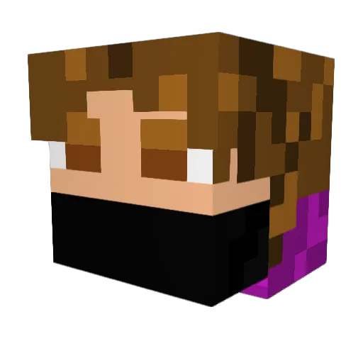 Yeyo0797 Minecraft avatar head, 3D render