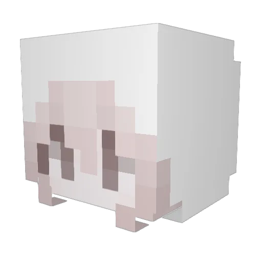 Yeyyit Minecraft avatar head, 3D render