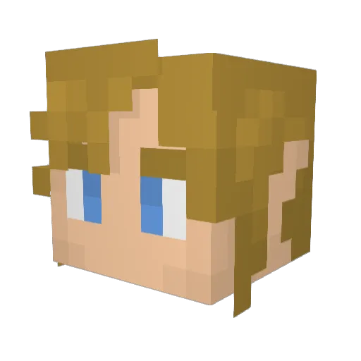 YfBoyy Minecraft avatar head, 3D render